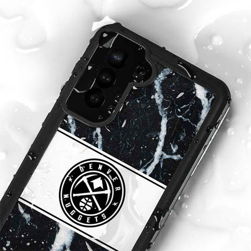 NBA Denver Nuggets Marble Galaxy S23 Waterproof Case