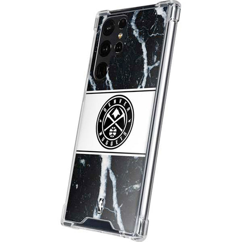 NBA Denver Nuggets Marble Galaxy S24 Ultra Clear Case