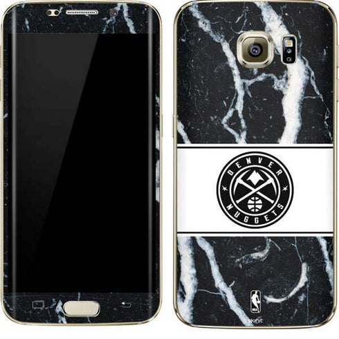 NBA Denver Nuggets Marble Galaxy S7 Edge Skin