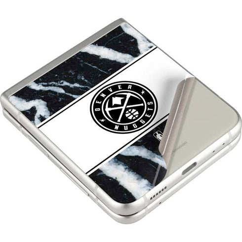 NBA Denver Nuggets Marble Galaxy Z Flip3 5G Skin