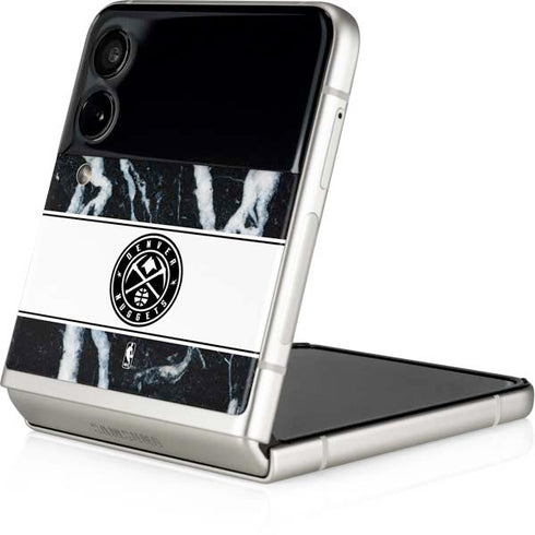 NBA Denver Nuggets Marble Galaxy Z Flip3 5G Skin