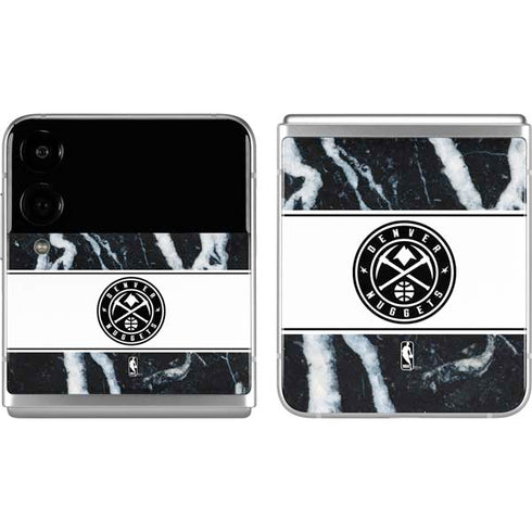 NBA Denver Nuggets Marble Galaxy Z Flip4 5G Skin