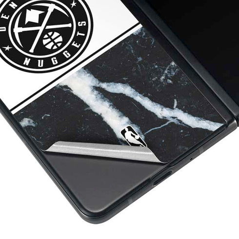 NBA Denver Nuggets Marble Galaxy Z Fold3 5G Skin