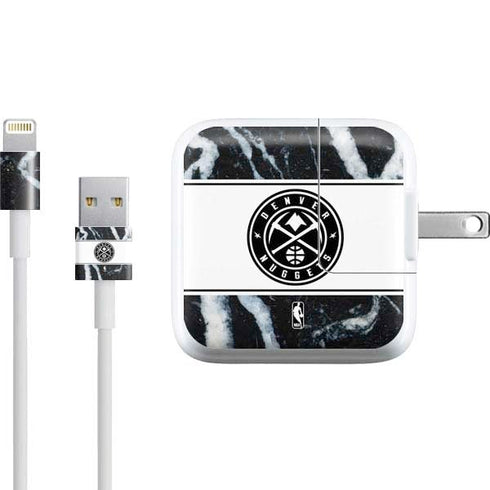 NBA Denver Nuggets Marble iPad Charger (10W USB) Skin