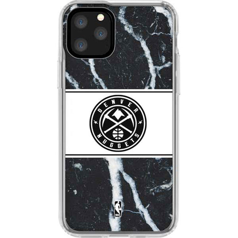 NBA Denver Nuggets Marble iPhone 11 Pro Clear Case