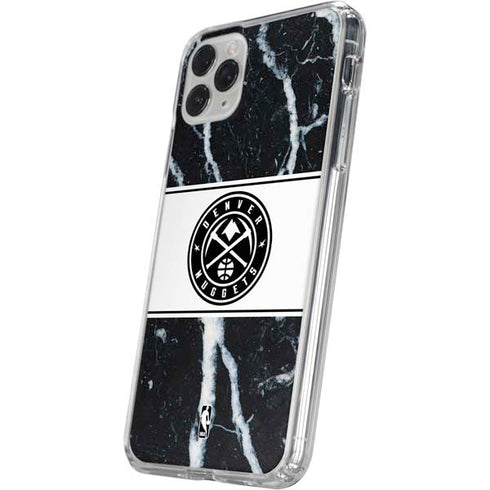 NBA Denver Nuggets Marble iPhone 11 Pro Clear Case