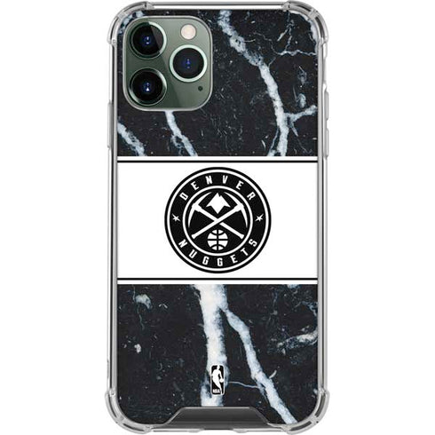 NBA Denver Nuggets Marble iPhone 11 Pro Max Clear Case