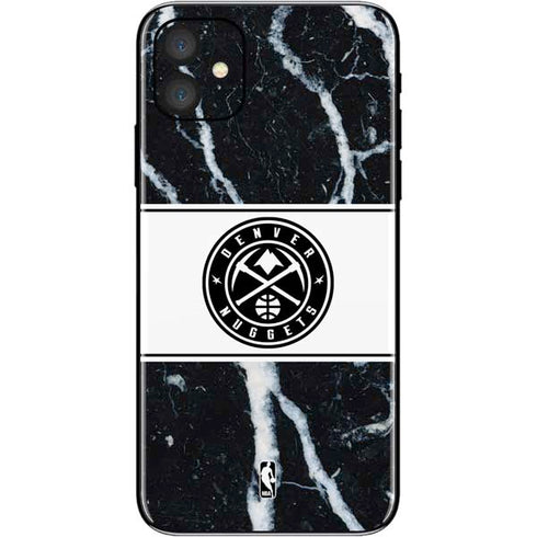 NBA Denver Nuggets Marble iPhone 11 Skin