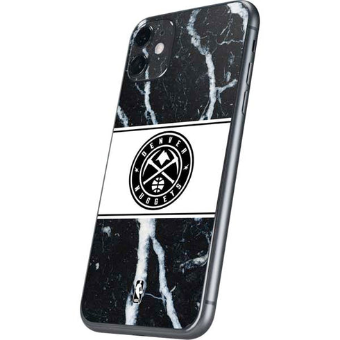 NBA Denver Nuggets Marble iPhone 11 Skin