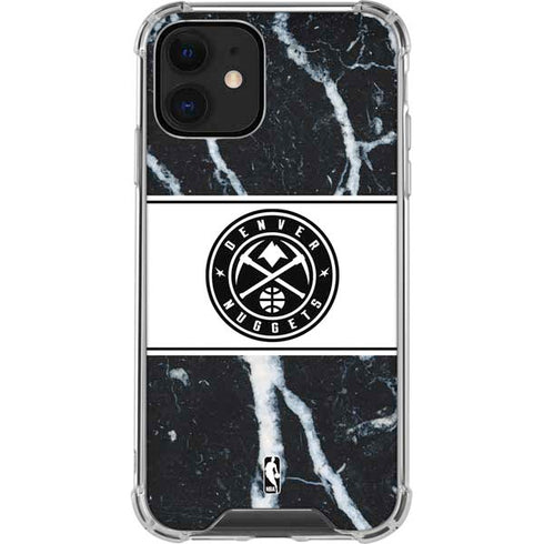 NBA Denver Nuggets Marble iPhone 12 Clear Case