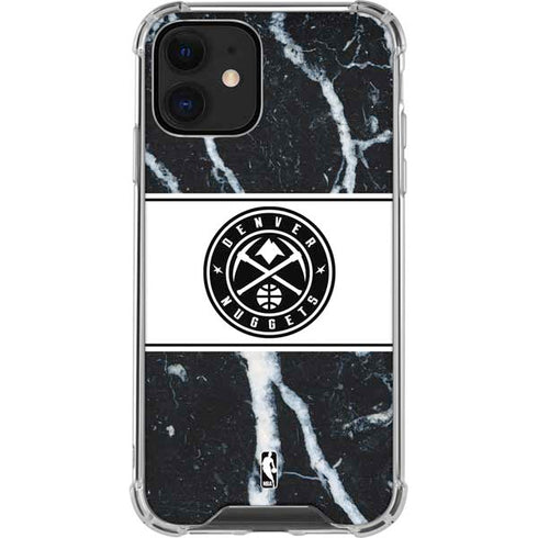 NBA Denver Nuggets Marble iPhone 12 Mini Clear Case