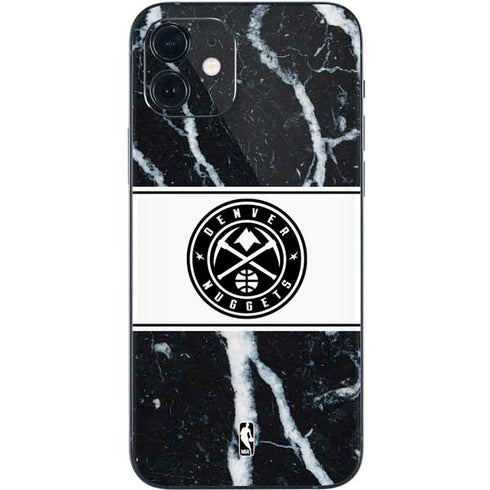 NBA Denver Nuggets Marble iPhone 12 Mini Skin