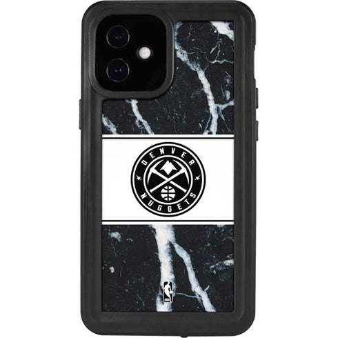 NBA Denver Nuggets Marble iPhone 12 Mini Waterproof Case