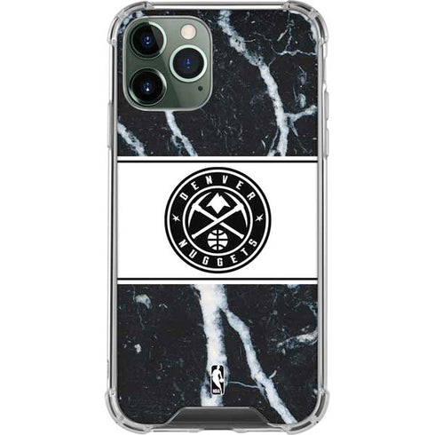 NBA Denver Nuggets Marble iPhone 12 Pro Clear Case