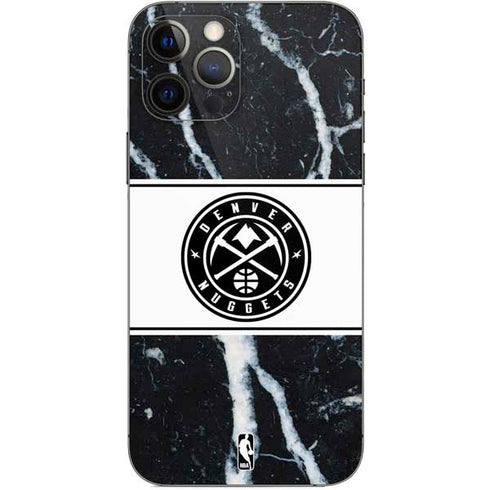 NBA Denver Nuggets Marble iPhone 12 Pro Skin