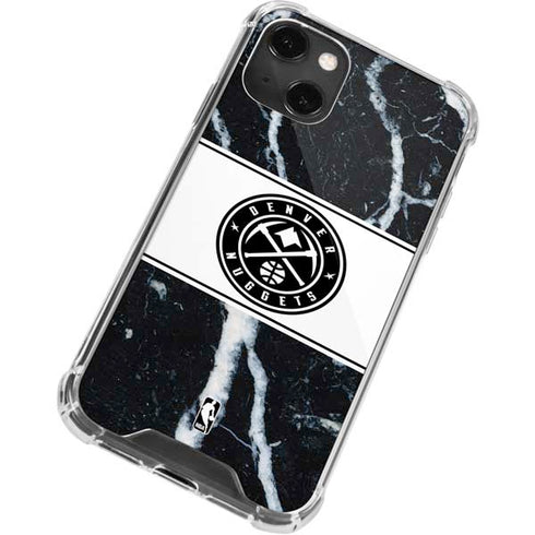 NBA Denver Nuggets Marble iPhone 13 Mini Clear Case
