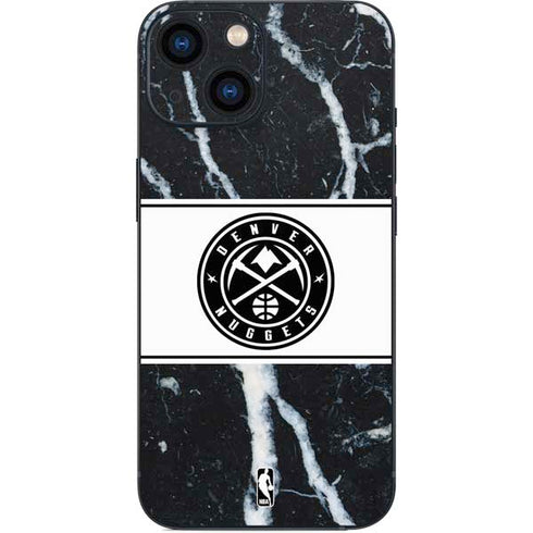 NBA Denver Nuggets Marble iPhone 13 Mini Skin