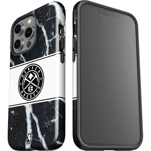 NBA Denver Nuggets Marble iPhone 13 Pro Impact Case