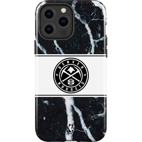 NBA Denver Nuggets Marble iPhone 13 Pro Max Impact Case