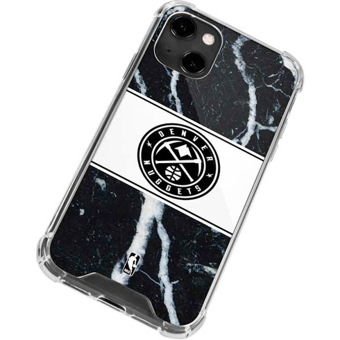 NBA Denver Nuggets Marble iPhone 14 Clear Case