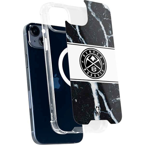 NBA Denver Nuggets Marble iPhone 15 Plus MagSafe Case