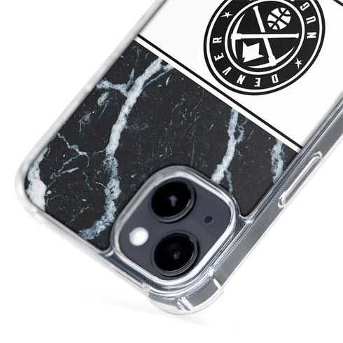 NBA Denver Nuggets Marble iPhone 15 Plus MagSafe Case