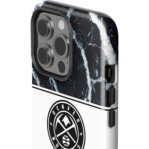 NBA Denver Nuggets Marble iPhone 15 Pro Impact Case