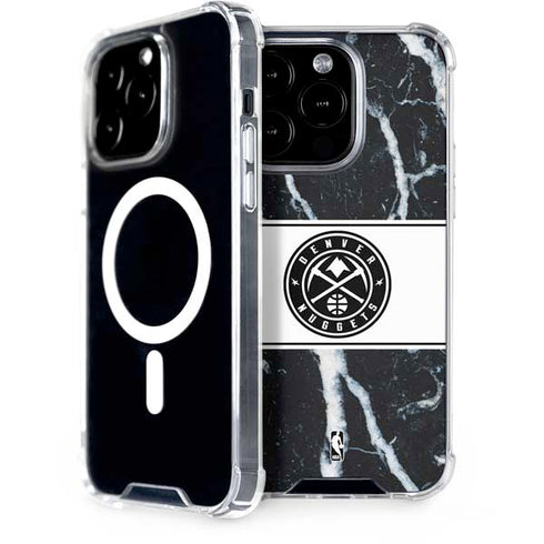 NBA Denver Nuggets Marble iPhone 15 Pro MagSafe Case