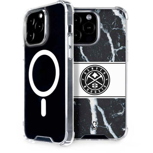 NBA Denver Nuggets Marble iPhone 15 Pro Max MagSafe Case