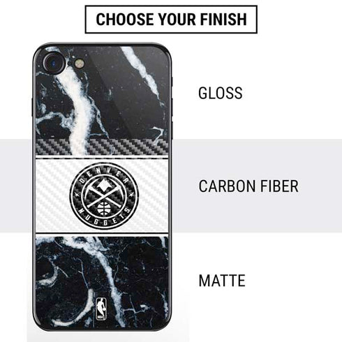 NBA Denver Nuggets Marble iPhone SE (2nd & 3rd Gen) Skin