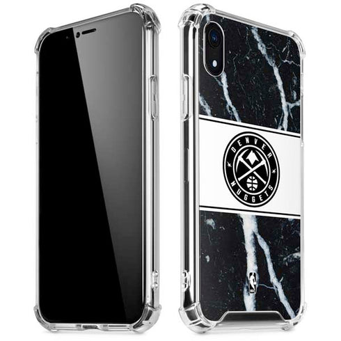 NBA Denver Nuggets Marble iPhone XR Clear Case