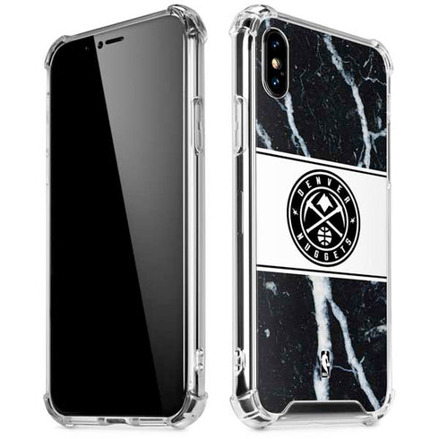NBA Denver Nuggets Marble iPhone XS Max Clear Case