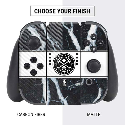 NBA Denver Nuggets Marble Nintendo Switch Bundle Skin