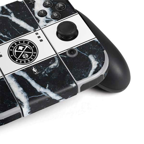 NBA Denver Nuggets Marble Nintendo Switch OLED (2021) Skin