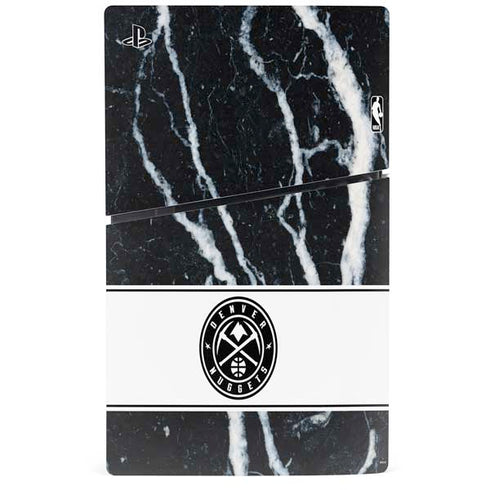 NBA Denver Nuggets Marble PS5 Slim Disk Bundle Skin