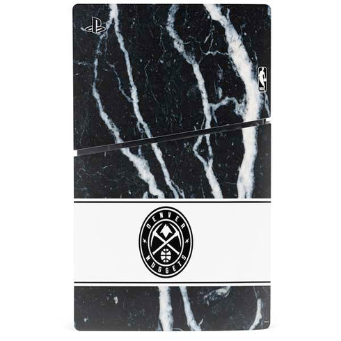 NBA Denver Nuggets Marble PS5 Slim Digital Edition Bundle Skin