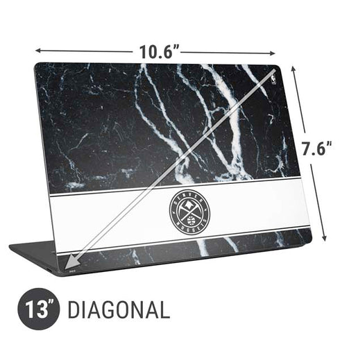 NBA Denver Nuggets Marble Universal Laptop 13in (10.6 x 7.6in) Skin