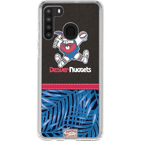 NBA Denver Nuggets Retro Palms Galaxy A21 Clear Case