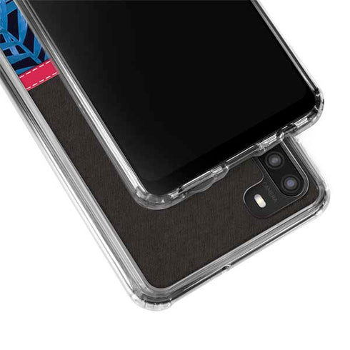 NBA Denver Nuggets Retro Palms Galaxy A21 Clear Case
