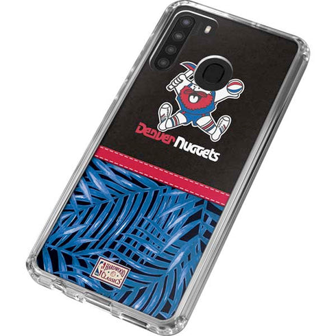 NBA Denver Nuggets Retro Palms Galaxy A21 Clear Case