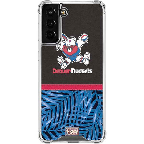 NBA Denver Nuggets Retro Palms Galaxy S21 FE Clear Case
