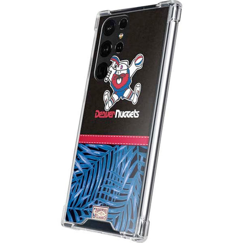 NBA Denver Nuggets Retro Palms Galaxy S22 Ultra Clear Case
