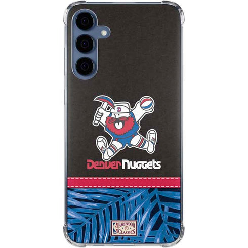 NBA Denver Nuggets Retro Palms Galaxy S24 Clear Case