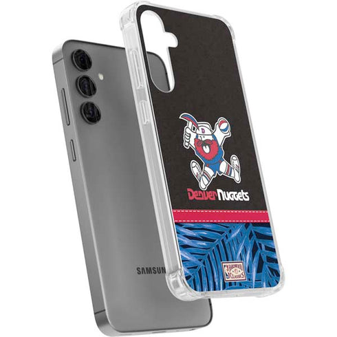 NBA Denver Nuggets Retro Palms Galaxy S24 Plus Clear Case