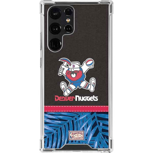 NBA Denver Nuggets Retro Palms Galaxy S24 Ultra Clear Case