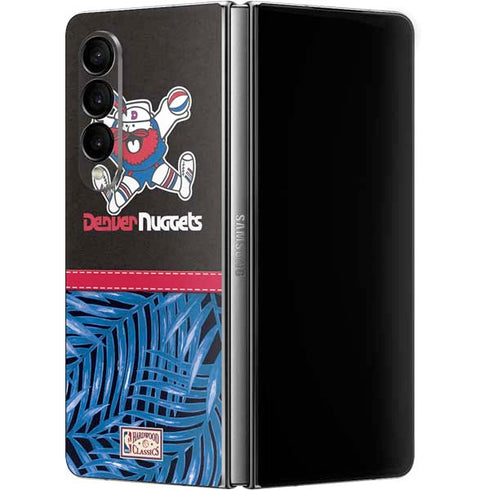 NBA Denver Nuggets Retro Palms Galaxy Z Fold4 5G Skin