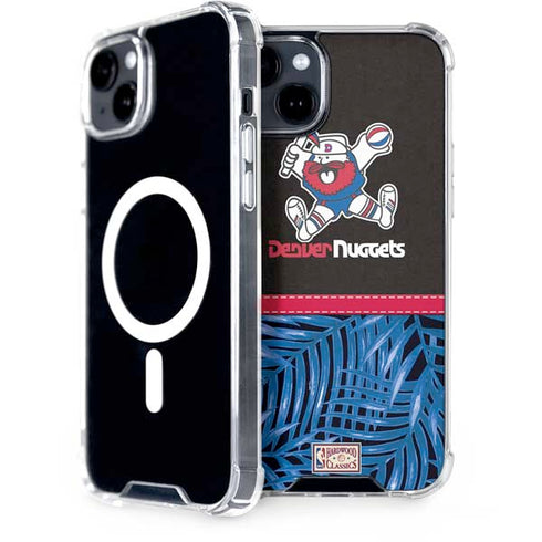 NBA Denver Nuggets Retro Palms iPhone 15 Plus MagSafe Case