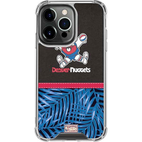 NBA Denver Nuggets Retro Palms iPhone 14 Pro Clear Case