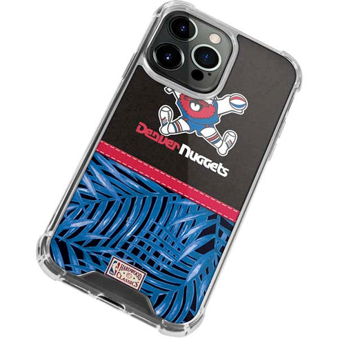 NBA Denver Nuggets Retro Palms iPhone 15 Pro Clear Case
