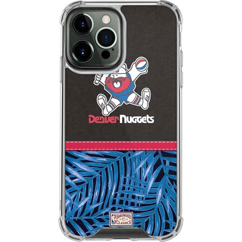 NBA Denver Nuggets Retro Palms iPhone 14 Pro Max Clear Case